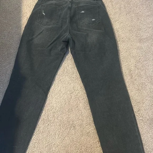 Shein L Tall Black/gray Mom Jeans - Picture 8 of 8